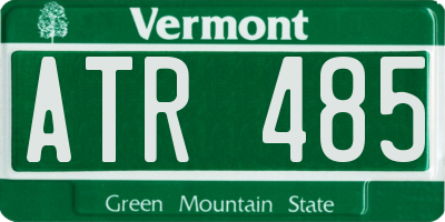 VT license plate ATR485