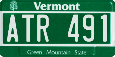 VT license plate ATR491