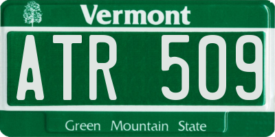 VT license plate ATR509