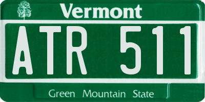 VT license plate ATR511