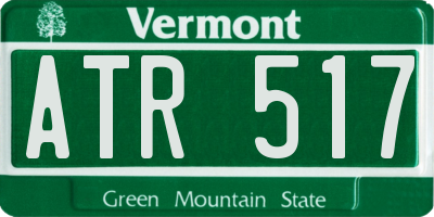 VT license plate ATR517