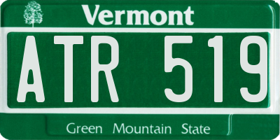 VT license plate ATR519