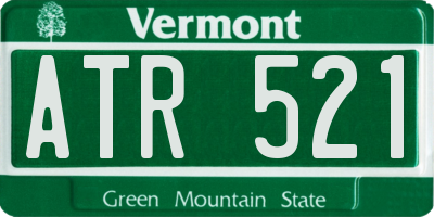 VT license plate ATR521
