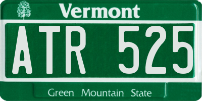 VT license plate ATR525