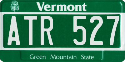 VT license plate ATR527