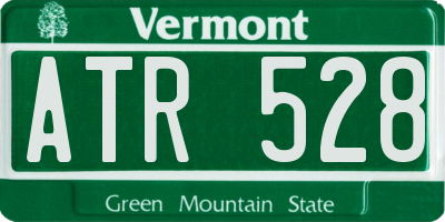 VT license plate ATR528