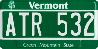 VT license plate ATR532