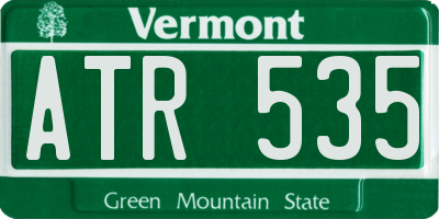 VT license plate ATR535