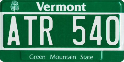 VT license plate ATR540