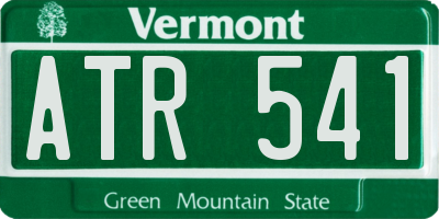 VT license plate ATR541