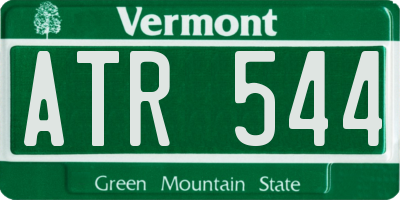 VT license plate ATR544