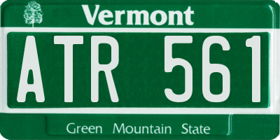VT license plate ATR561