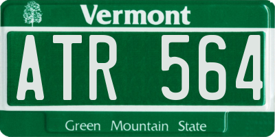 VT license plate ATR564