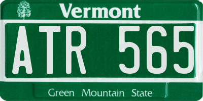 VT license plate ATR565
