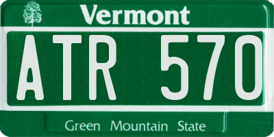 VT license plate ATR570