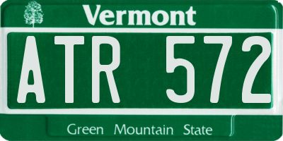 VT license plate ATR572