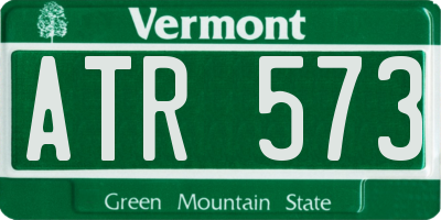 VT license plate ATR573