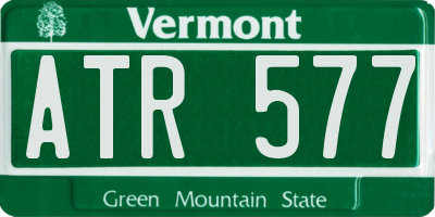 VT license plate ATR577
