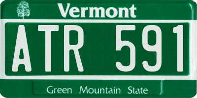 VT license plate ATR591