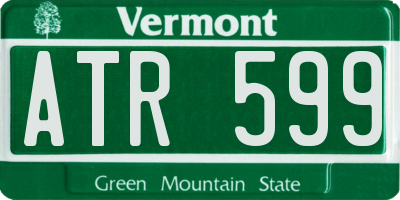VT license plate ATR599