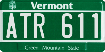 VT license plate ATR611