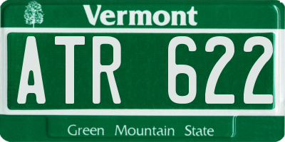 VT license plate ATR622