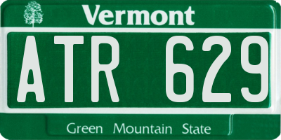 VT license plate ATR629