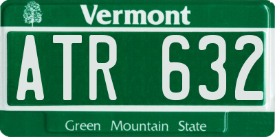 VT license plate ATR632