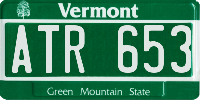 VT license plate ATR653