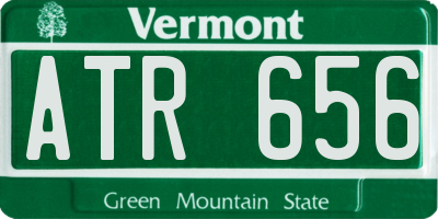 VT license plate ATR656