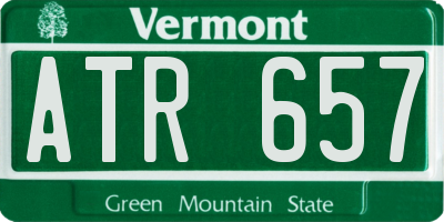 VT license plate ATR657