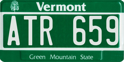 VT license plate ATR659