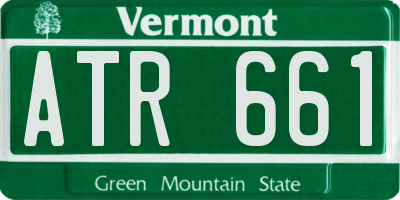 VT license plate ATR661