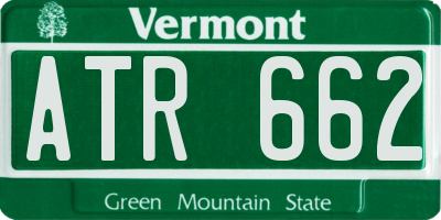 VT license plate ATR662