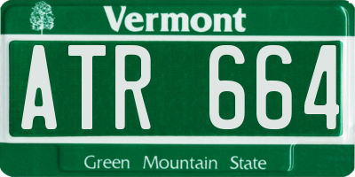VT license plate ATR664