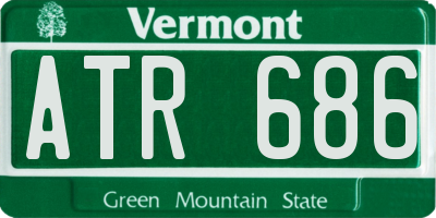 VT license plate ATR686