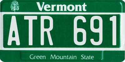 VT license plate ATR691
