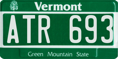 VT license plate ATR693
