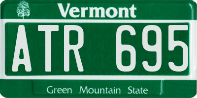 VT license plate ATR695
