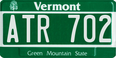 VT license plate ATR702