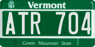 VT license plate ATR704