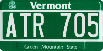 VT license plate ATR705