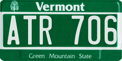 VT license plate ATR706