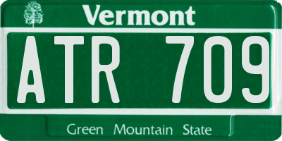 VT license plate ATR709