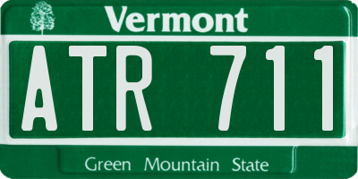 VT license plate ATR711