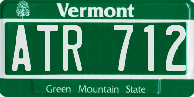 VT license plate ATR712