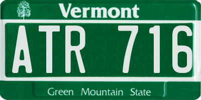 VT license plate ATR716