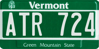 VT license plate ATR724