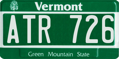 VT license plate ATR726