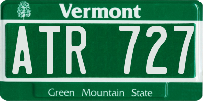 VT license plate ATR727